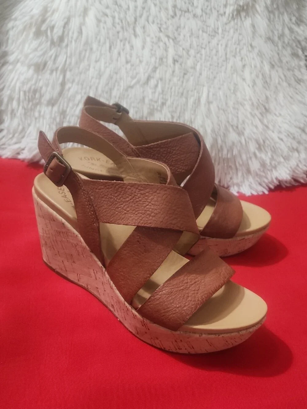 Kork-Ease Ashcroft Leather Wedges Sandals